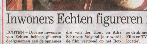 meppeler krant zwijgen artikel strook